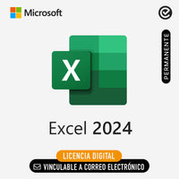 Microsoft Office 2024 Excel - Vinculable a correo electronico - Permanente - Licencia Digital