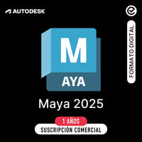 Autodesk Maya 2025 - 1 año - Suscripción Comercial - Formato Digital