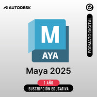 Autodesk Maya 2025 - 1 año - Suscripción Educativa - Formato Digital
