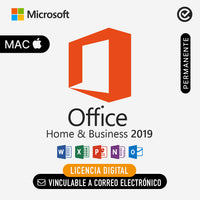 Microsoft Office Home and Business 2019 MAC  - Vinculable a correo electronico - Permanente - Licencia Digital