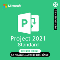 Microsoft Project 2021 Standard - Vinculable a correo eléctronico - Permanente - Licencia Digital