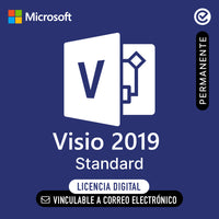 Microsoft Visio 2019 Standard - Vinculable a correo electronico - Permanente - Licencia Digital