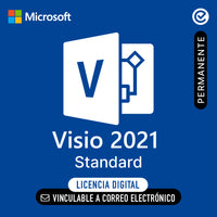 Microsoft Visio 2021 Standard - Vinculable a correo electronico- Permanente - Licencia Digital