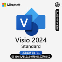 Microsoft Visio  2024 Standard - Vinculable a correo electronico - Permanente - Licencia Digital
