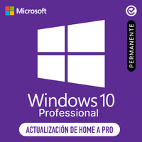 Microsoft Windows 10 Professional - (Actualización de Home a Pro) - Permanante