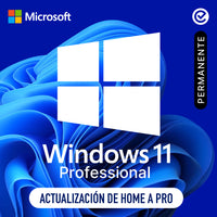 Microsoft Windows 11 Professional - (Actualización de Home a Pro) - Permanante
