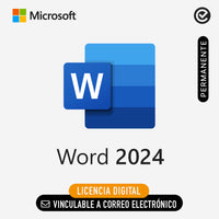 Microsoft Office 2024 Word - Vinculable a correo electronico - Permanente - Licencia Digital