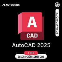 Autodesk  AutoCAD 2025 - 1 mes - Suscripción Comercial - Formato Digital