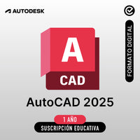 Autodesk  AutoCAD 2025 - 1 año - Suscripción Educativa- Formato Digital