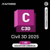 Autodesk  Civil 3D 2025 - 1 año - Suscripción Comercial - Formato Digital