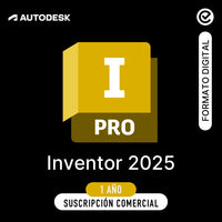Autodesk  Inventor 2025 - 1 año - Suscripción Comercial - Formato Digital